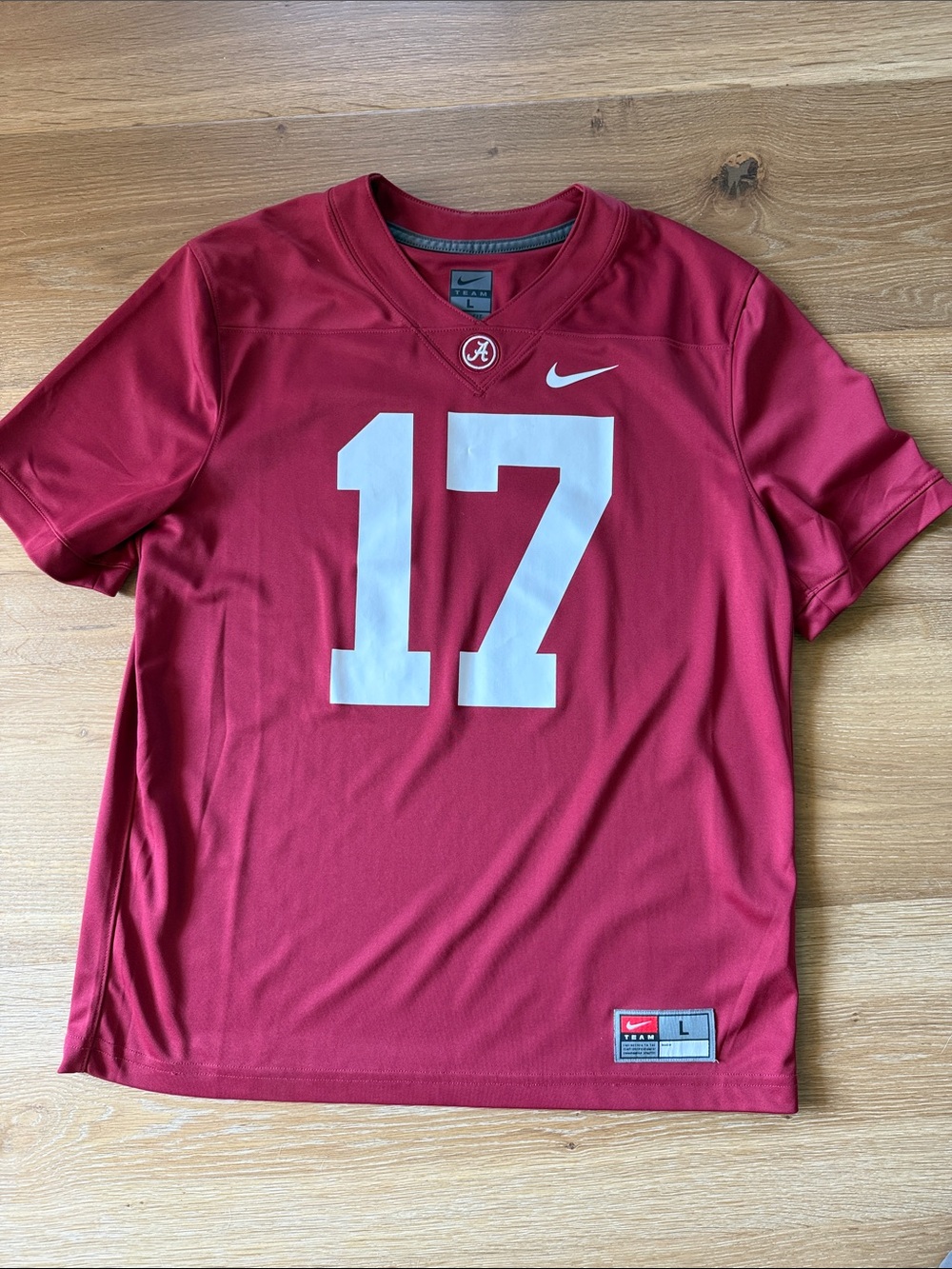 Nike Men's Alabama Football Jersey with White #17